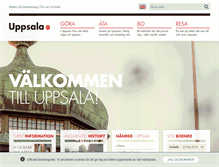 Tablet Screenshot of destinationuppsala.se